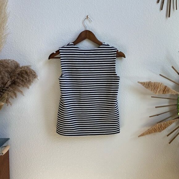 Madewell Women's Boho White & black Ridge Stripe Tank Top blouse size XS - Picture 2 of 6